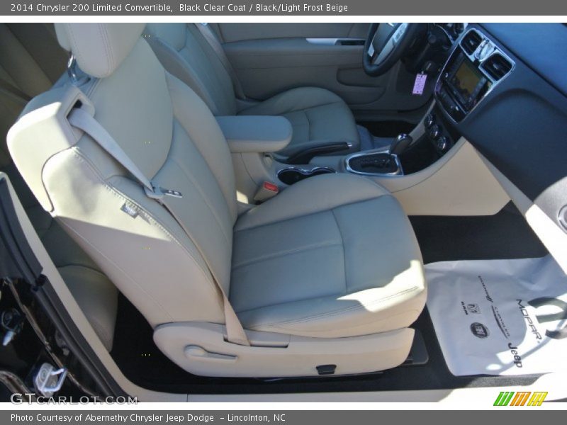 Black Clear Coat / Black/Light Frost Beige 2014 Chrysler 200 Limited Convertible