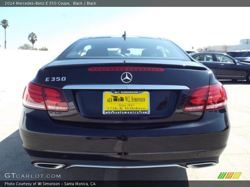 Black / Black 2014 Mercedes-Benz E 350 Coupe