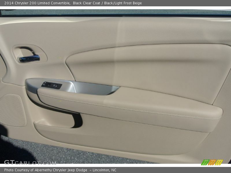 Black Clear Coat / Black/Light Frost Beige 2014 Chrysler 200 Limited Convertible