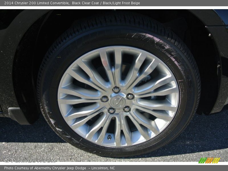 Black Clear Coat / Black/Light Frost Beige 2014 Chrysler 200 Limited Convertible