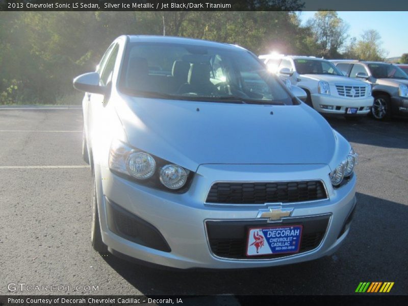 Silver Ice Metallic / Jet Black/Dark Titanium 2013 Chevrolet Sonic LS Sedan