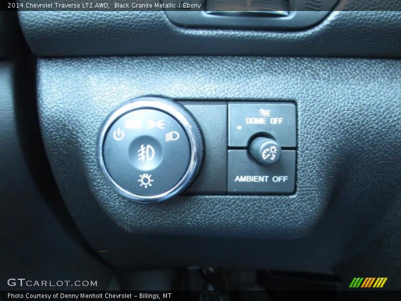 Black Granite Metallic / Ebony 2014 Chevrolet Traverse LTZ AWD