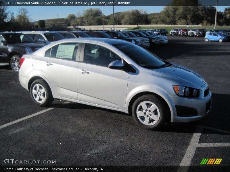 Silver Ice Metallic / Jet Black/Dark Titanium 2013 Chevrolet Sonic LS Sedan