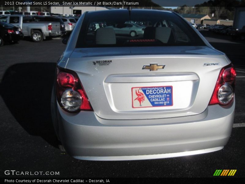 Silver Ice Metallic / Jet Black/Dark Titanium 2013 Chevrolet Sonic LS Sedan
