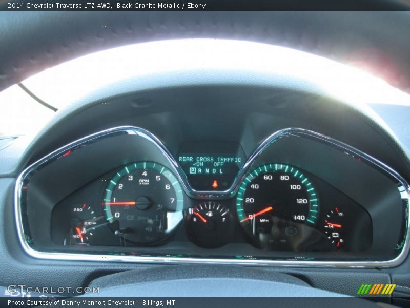 Black Granite Metallic / Ebony 2014 Chevrolet Traverse LTZ AWD