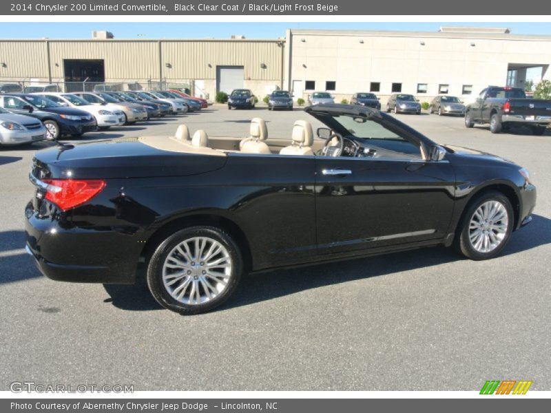Black Clear Coat / Black/Light Frost Beige 2014 Chrysler 200 Limited Convertible