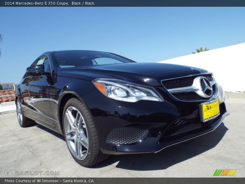 Black / Black 2014 Mercedes-Benz E 350 Coupe