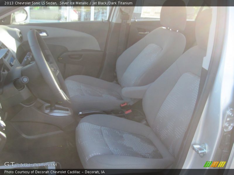 Silver Ice Metallic / Jet Black/Dark Titanium 2013 Chevrolet Sonic LS Sedan