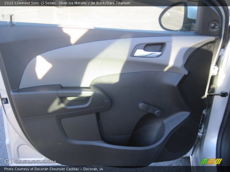 Silver Ice Metallic / Jet Black/Dark Titanium 2013 Chevrolet Sonic LS Sedan