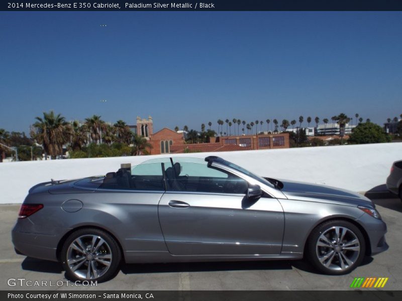 Paladium Silver Metallic / Black 2014 Mercedes-Benz E 350 Cabriolet