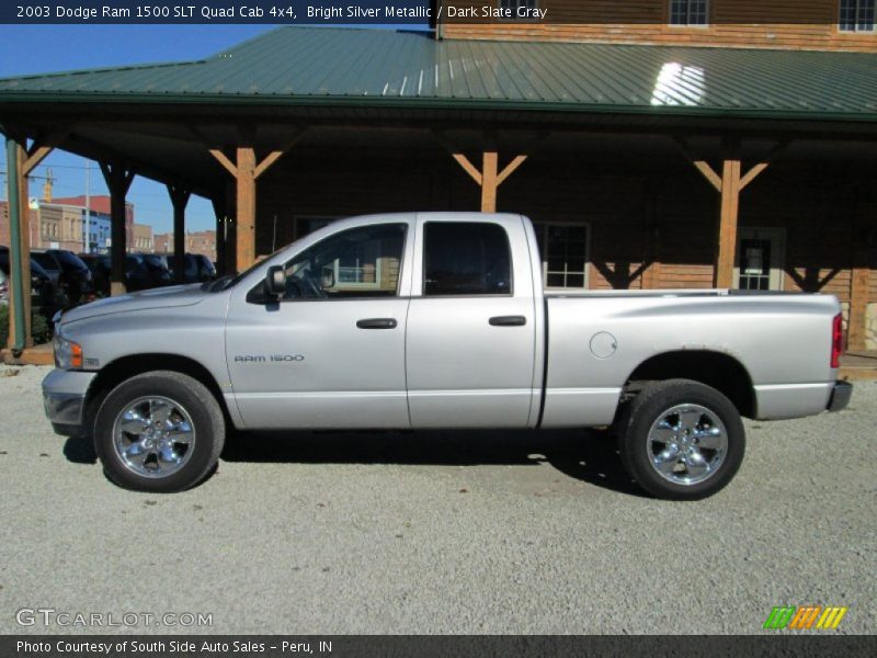 Bright Silver Metallic / Dark Slate Gray 2003 Dodge Ram 1500 SLT Quad Cab 4x4