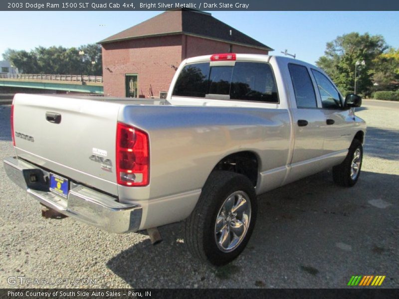 Bright Silver Metallic / Dark Slate Gray 2003 Dodge Ram 1500 SLT Quad Cab 4x4