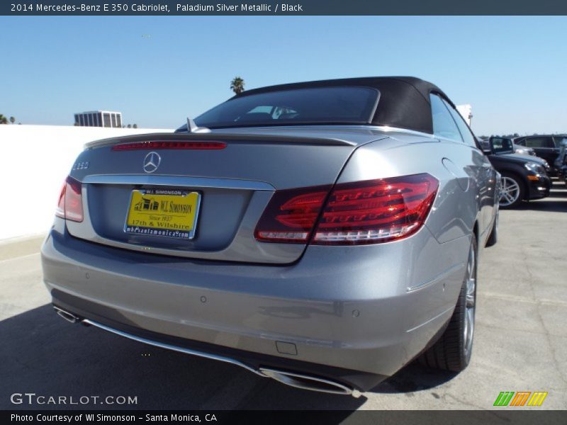Paladium Silver Metallic / Black 2014 Mercedes-Benz E 350 Cabriolet