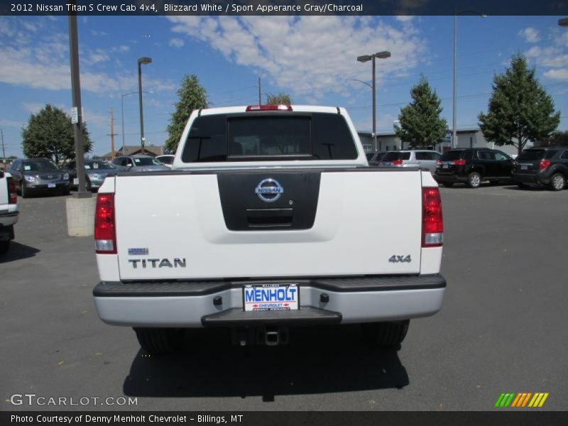 Blizzard White / Sport Apperance Gray/Charcoal 2012 Nissan Titan S Crew Cab 4x4