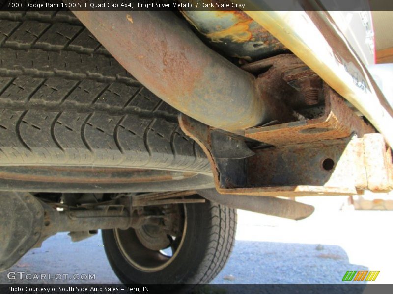 Bright Silver Metallic / Dark Slate Gray 2003 Dodge Ram 1500 SLT Quad Cab 4x4