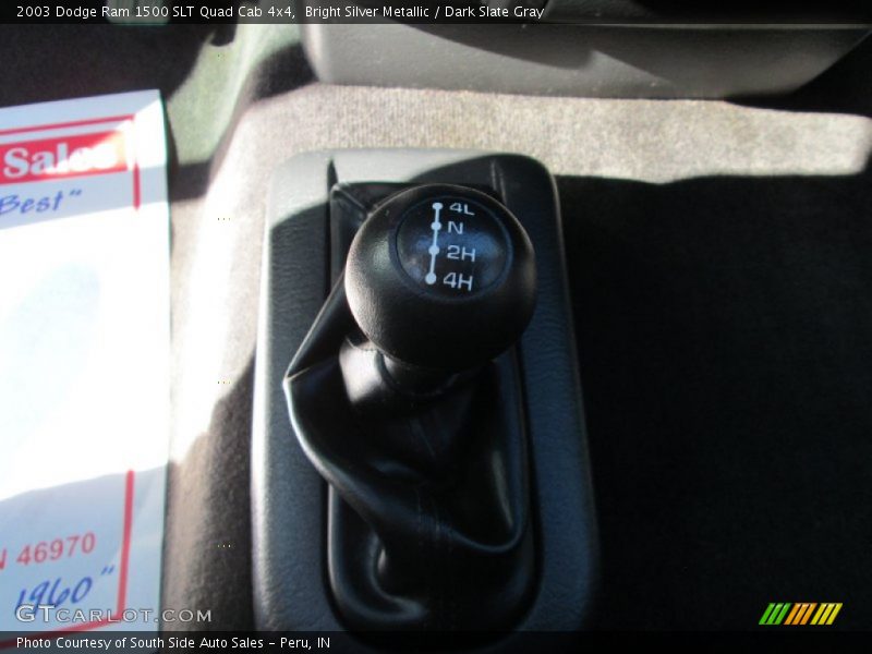 Bright Silver Metallic / Dark Slate Gray 2003 Dodge Ram 1500 SLT Quad Cab 4x4
