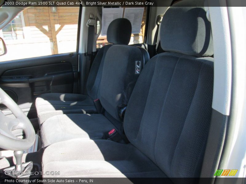 Bright Silver Metallic / Dark Slate Gray 2003 Dodge Ram 1500 SLT Quad Cab 4x4