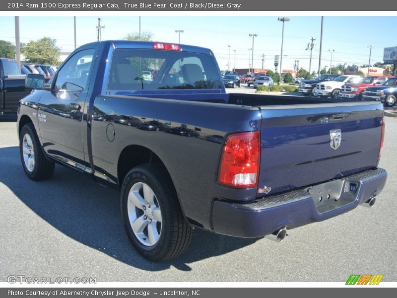 True Blue Pearl Coat / Black/Diesel Gray 2014 Ram 1500 Express Regular Cab