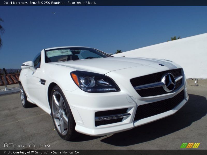 Polar White / Black 2014 Mercedes-Benz SLK 250 Roadster