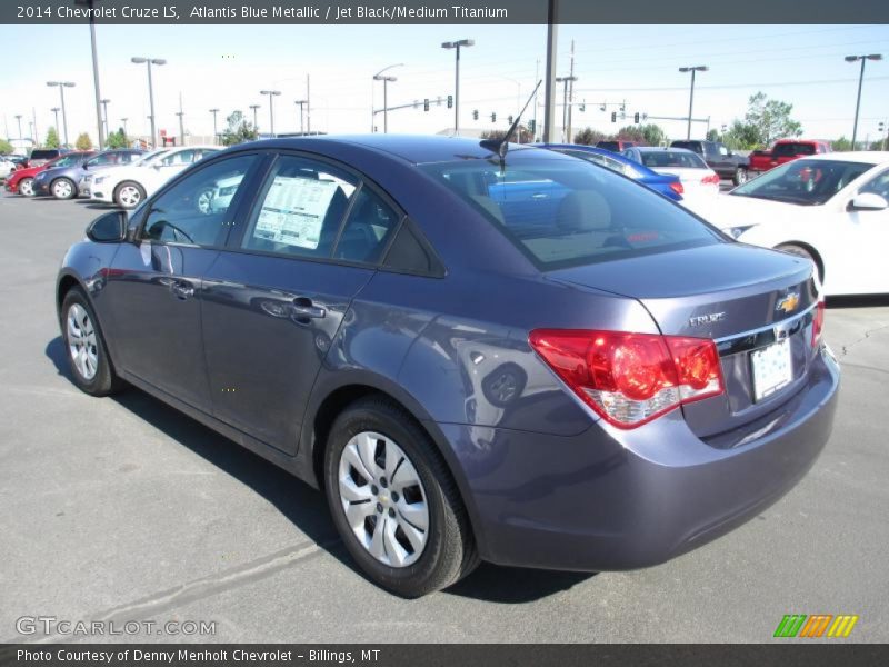 Atlantis Blue Metallic / Jet Black/Medium Titanium 2014 Chevrolet Cruze LS