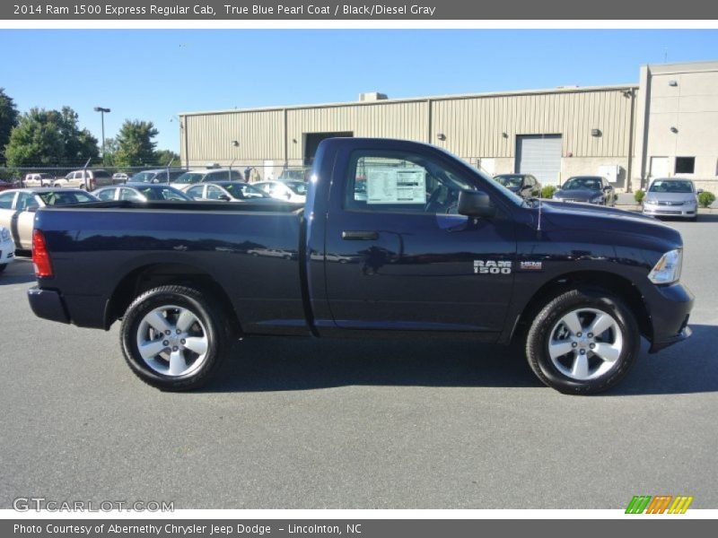 True Blue Pearl Coat / Black/Diesel Gray 2014 Ram 1500 Express Regular Cab