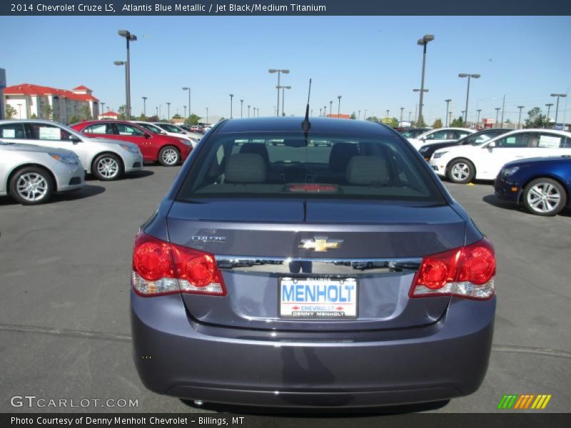 Atlantis Blue Metallic / Jet Black/Medium Titanium 2014 Chevrolet Cruze LS