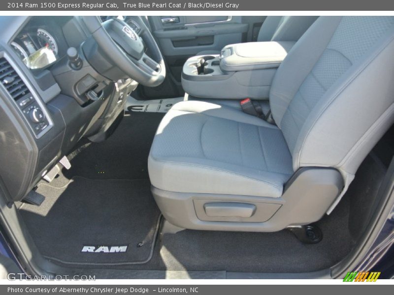 True Blue Pearl Coat / Black/Diesel Gray 2014 Ram 1500 Express Regular Cab