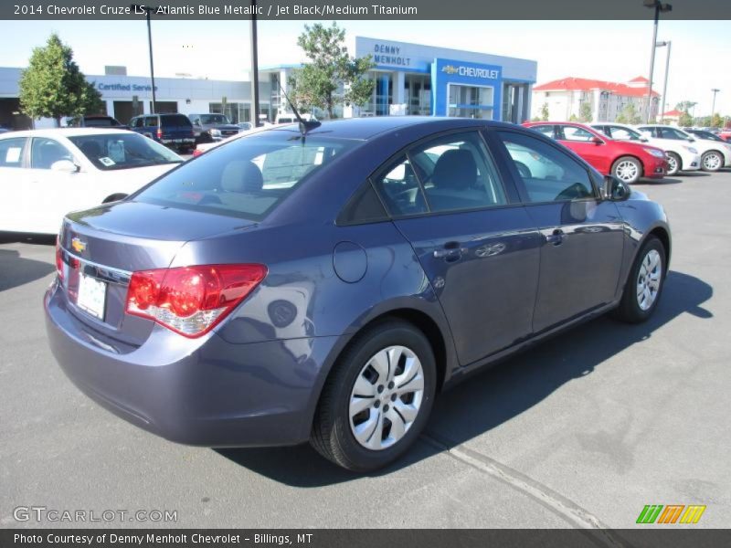 Atlantis Blue Metallic / Jet Black/Medium Titanium 2014 Chevrolet Cruze LS