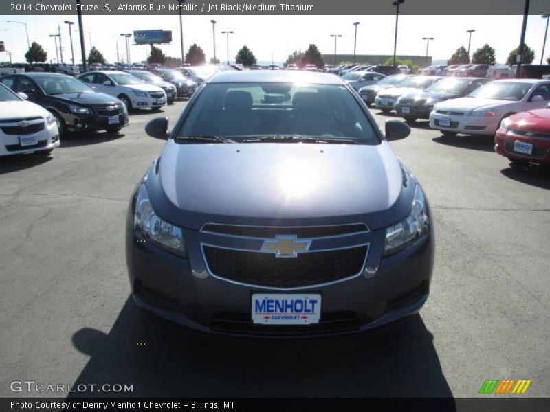 Atlantis Blue Metallic / Jet Black/Medium Titanium 2014 Chevrolet Cruze LS