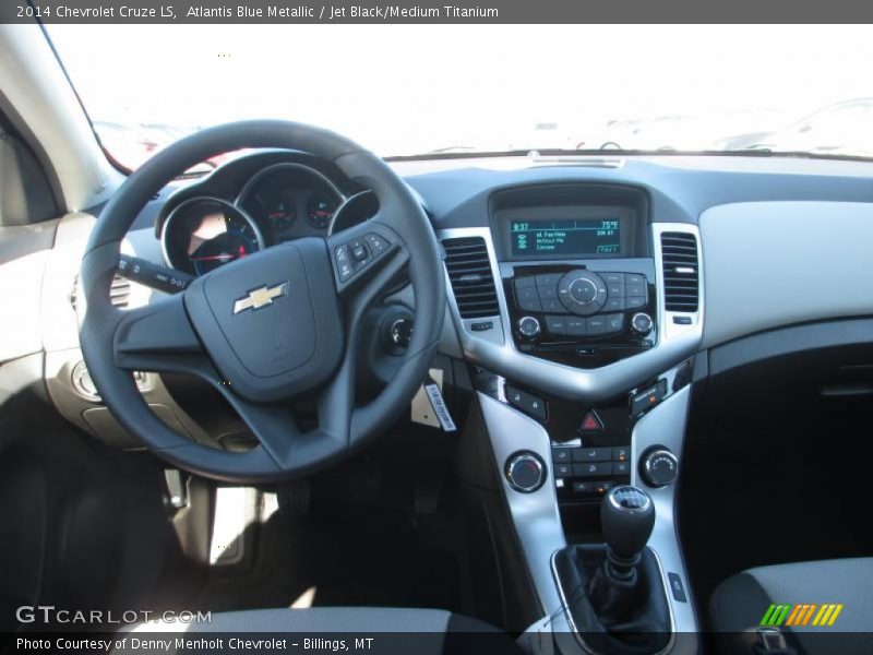 Atlantis Blue Metallic / Jet Black/Medium Titanium 2014 Chevrolet Cruze LS