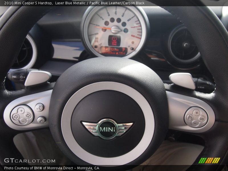Laser Blue Metallic / Pacific Blue Leather/Carbon Black 2010 Mini Cooper S Hardtop