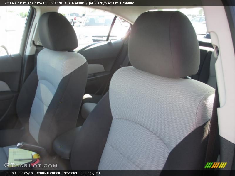 Atlantis Blue Metallic / Jet Black/Medium Titanium 2014 Chevrolet Cruze LS