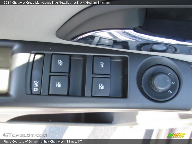 Atlantis Blue Metallic / Jet Black/Medium Titanium 2014 Chevrolet Cruze LS