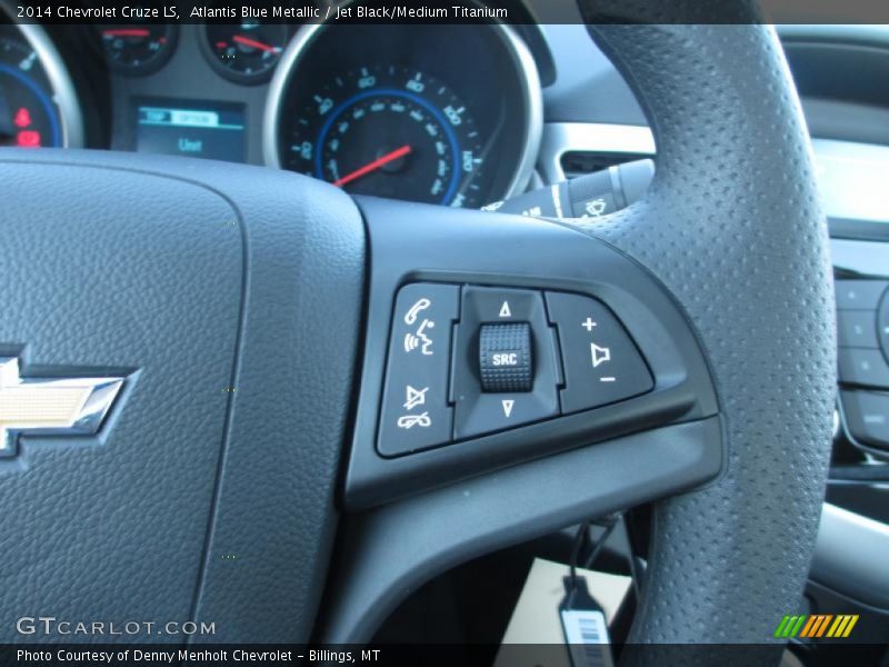 Atlantis Blue Metallic / Jet Black/Medium Titanium 2014 Chevrolet Cruze LS