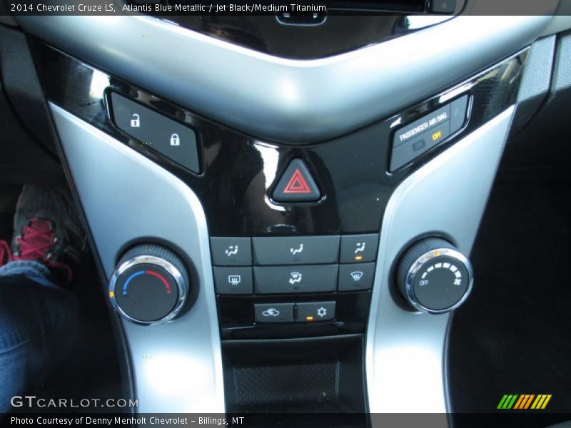 Atlantis Blue Metallic / Jet Black/Medium Titanium 2014 Chevrolet Cruze LS