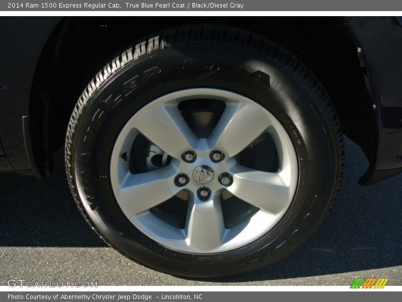True Blue Pearl Coat / Black/Diesel Gray 2014 Ram 1500 Express Regular Cab