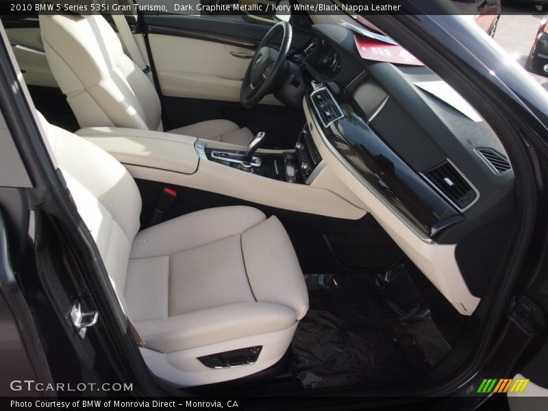 Dark Graphite Metallic / Ivory White/Black Nappa Leather 2010 BMW 5 Series 535i Gran Turismo