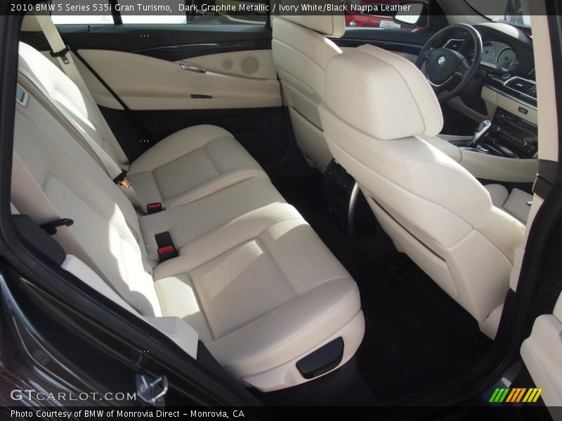 Dark Graphite Metallic / Ivory White/Black Nappa Leather 2010 BMW 5 Series 535i Gran Turismo