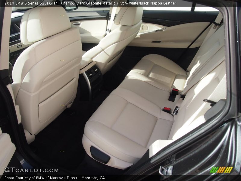 Dark Graphite Metallic / Ivory White/Black Nappa Leather 2010 BMW 5 Series 535i Gran Turismo