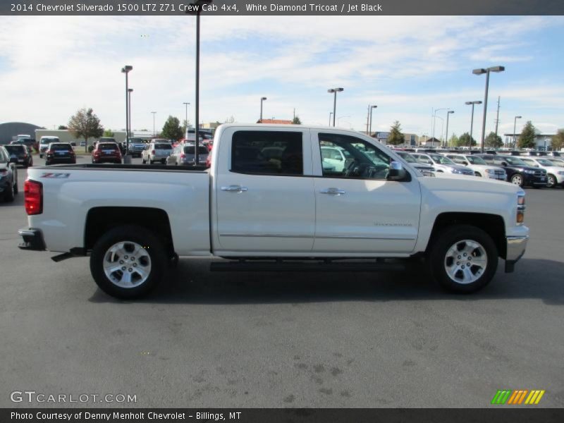 White Diamond Tricoat / Jet Black 2014 Chevrolet Silverado 1500 LTZ Z71 Crew Cab 4x4