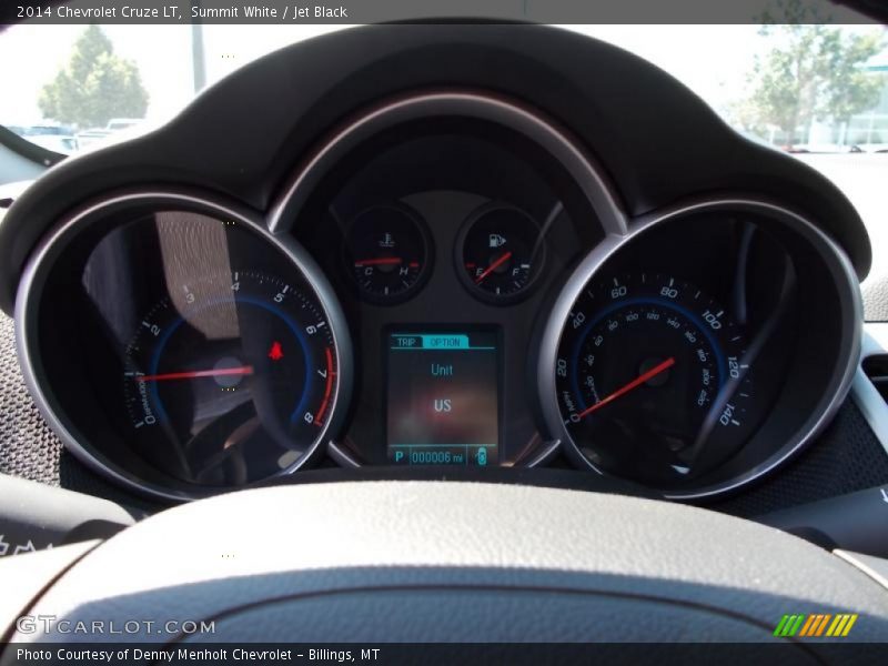 Summit White / Jet Black 2014 Chevrolet Cruze LT
