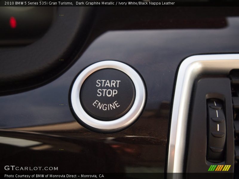Dark Graphite Metallic / Ivory White/Black Nappa Leather 2010 BMW 5 Series 535i Gran Turismo
