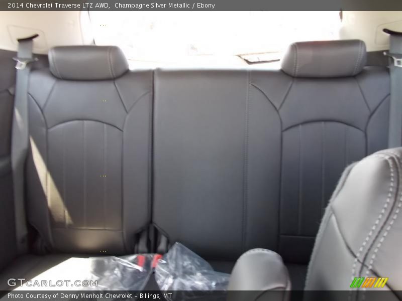 Champagne Silver Metallic / Ebony 2014 Chevrolet Traverse LTZ AWD