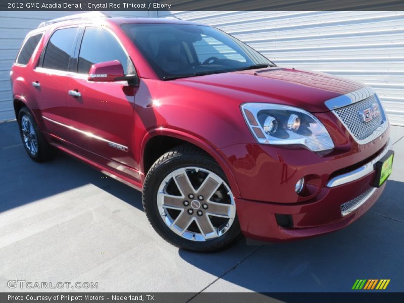 Crystal Red Tintcoat / Ebony 2012 GMC Acadia Denali