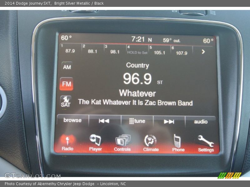 Bright Silver Metallic / Black 2014 Dodge Journey SXT