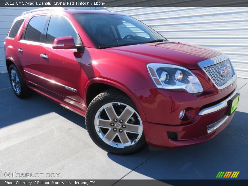 Crystal Red Tintcoat / Ebony 2012 GMC Acadia Denali