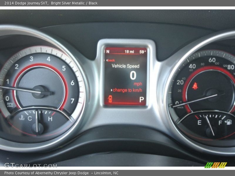 Bright Silver Metallic / Black 2014 Dodge Journey SXT