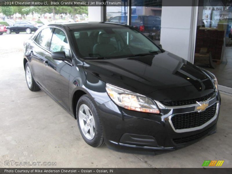 Black Granite Metallic / Jet Black/Titanium 2014 Chevrolet Malibu LS