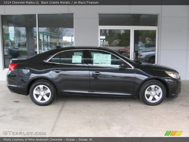 Black Granite Metallic / Jet Black/Titanium 2014 Chevrolet Malibu LS