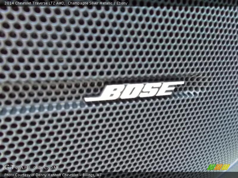 Champagne Silver Metallic / Ebony 2014 Chevrolet Traverse LTZ AWD